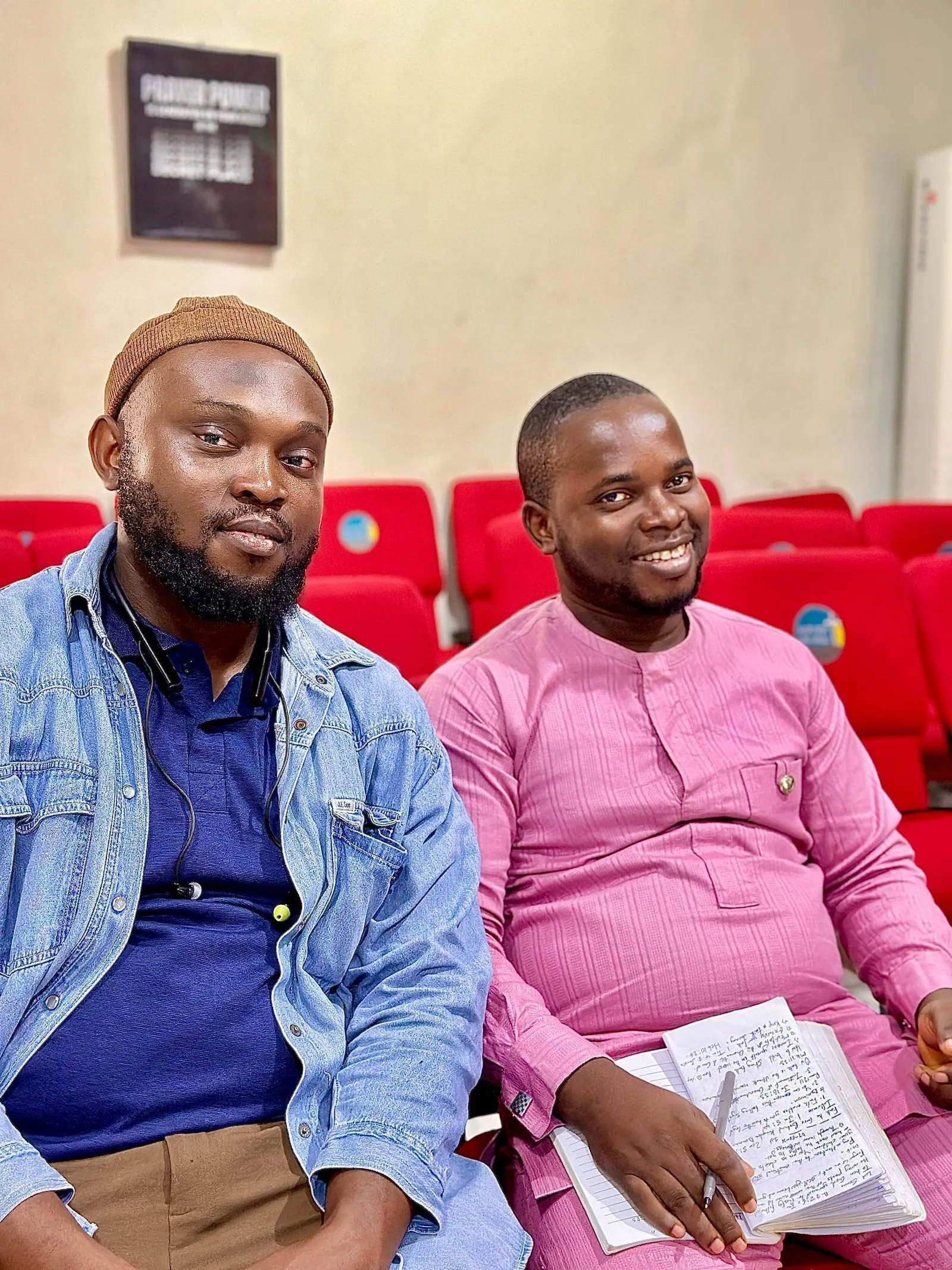 Young adults in worship
